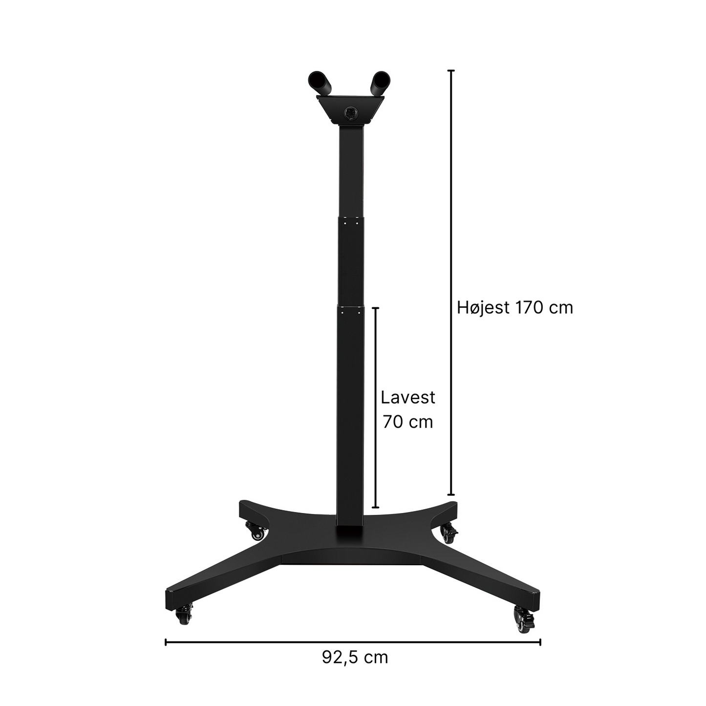 Stativ med hjul til Rødlys paneler