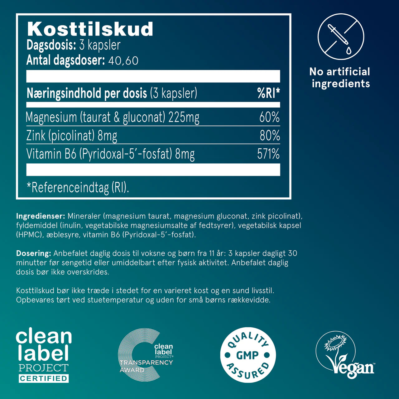 Information om Puori Magnesium M3.