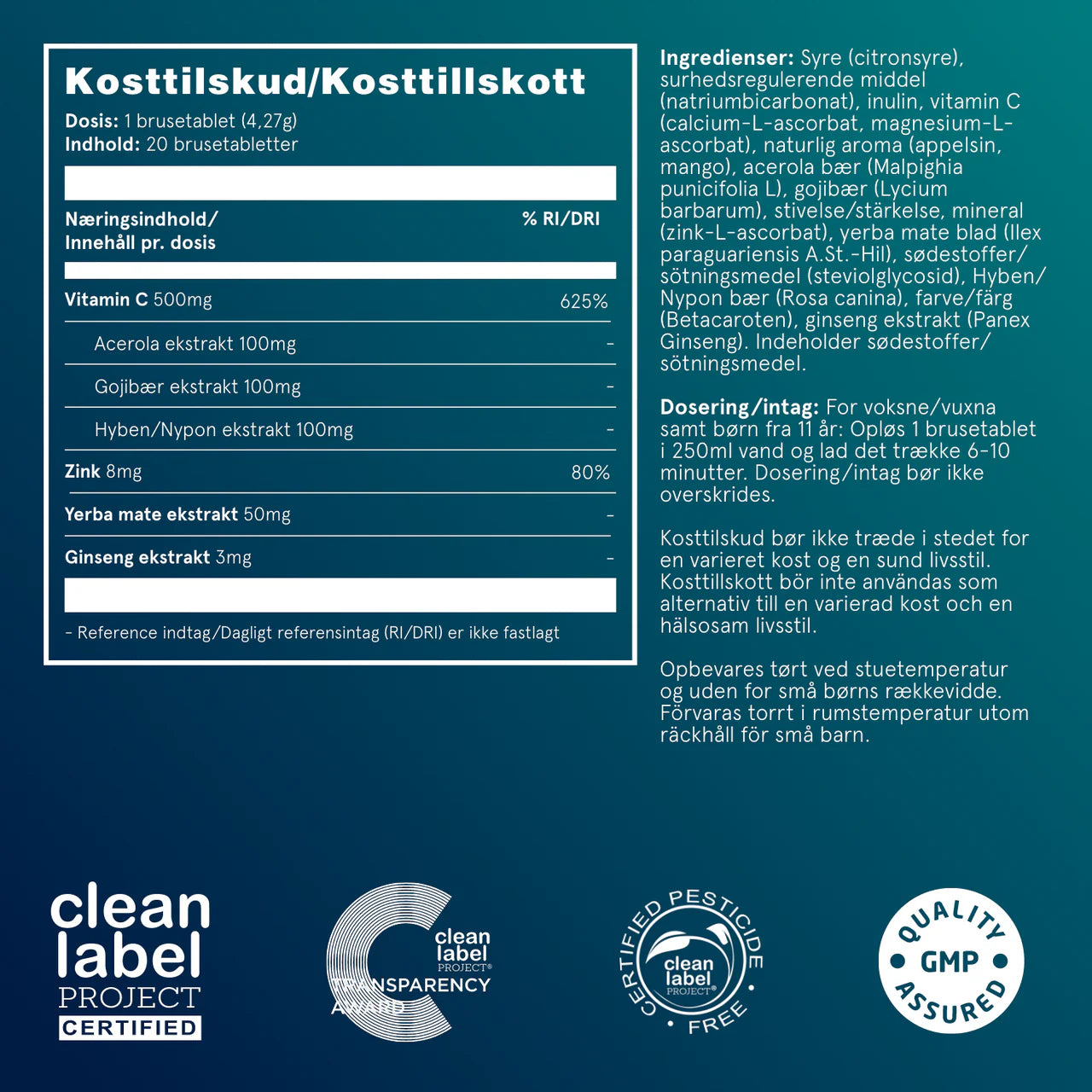 POURI - C3 Naturlig boblende Vitamin C