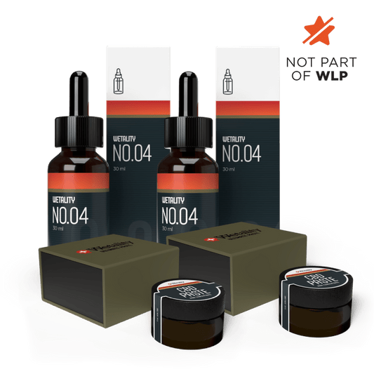 Pakke 2:  2 stk No.04 30 ml Olie + 2 stk 5 ml Cannabis-Paste, spar 50 %