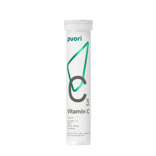 Puori C-Vitamin Brusende Tabletter.