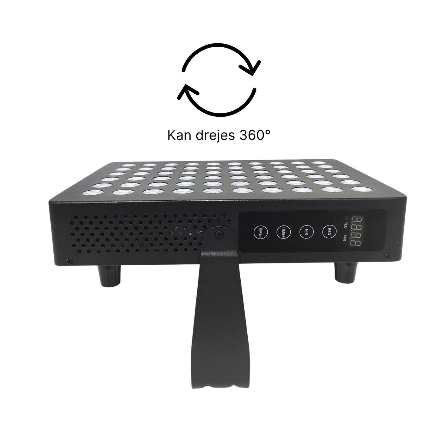 Sort lysterapi panel vippe funktion - 360 grader