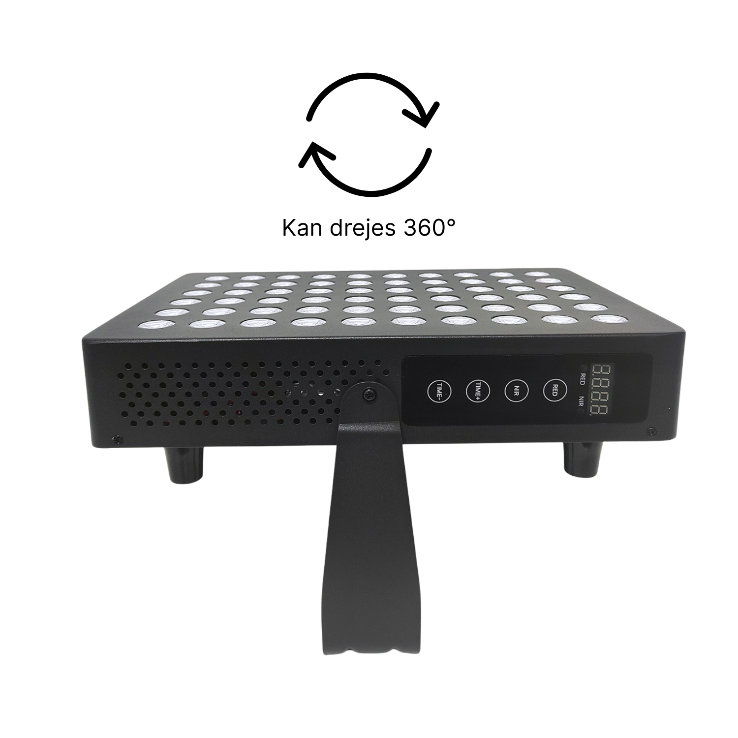 Sort lysterapi panel vippe funktion - 360 grader